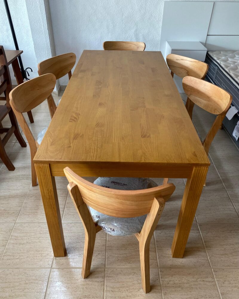 Juego de comedor 1,80 Miel