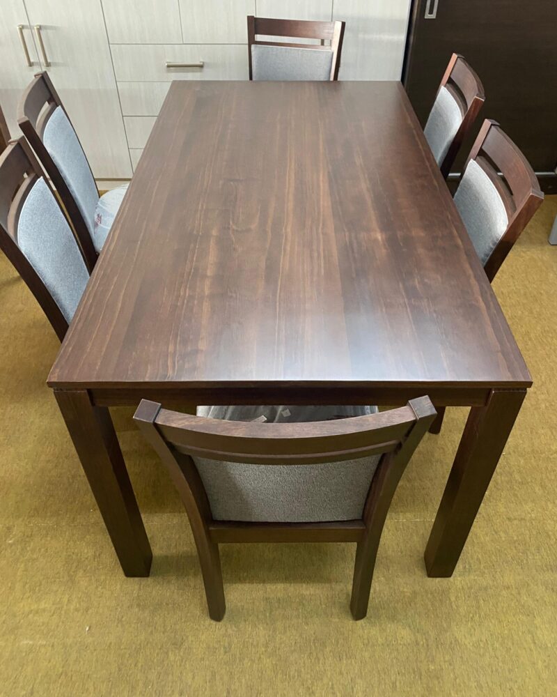 Juego de comedor 1,60m Nogal